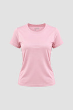 Camiseta Dryfit Baby Look Feminina - Rosa Claro
