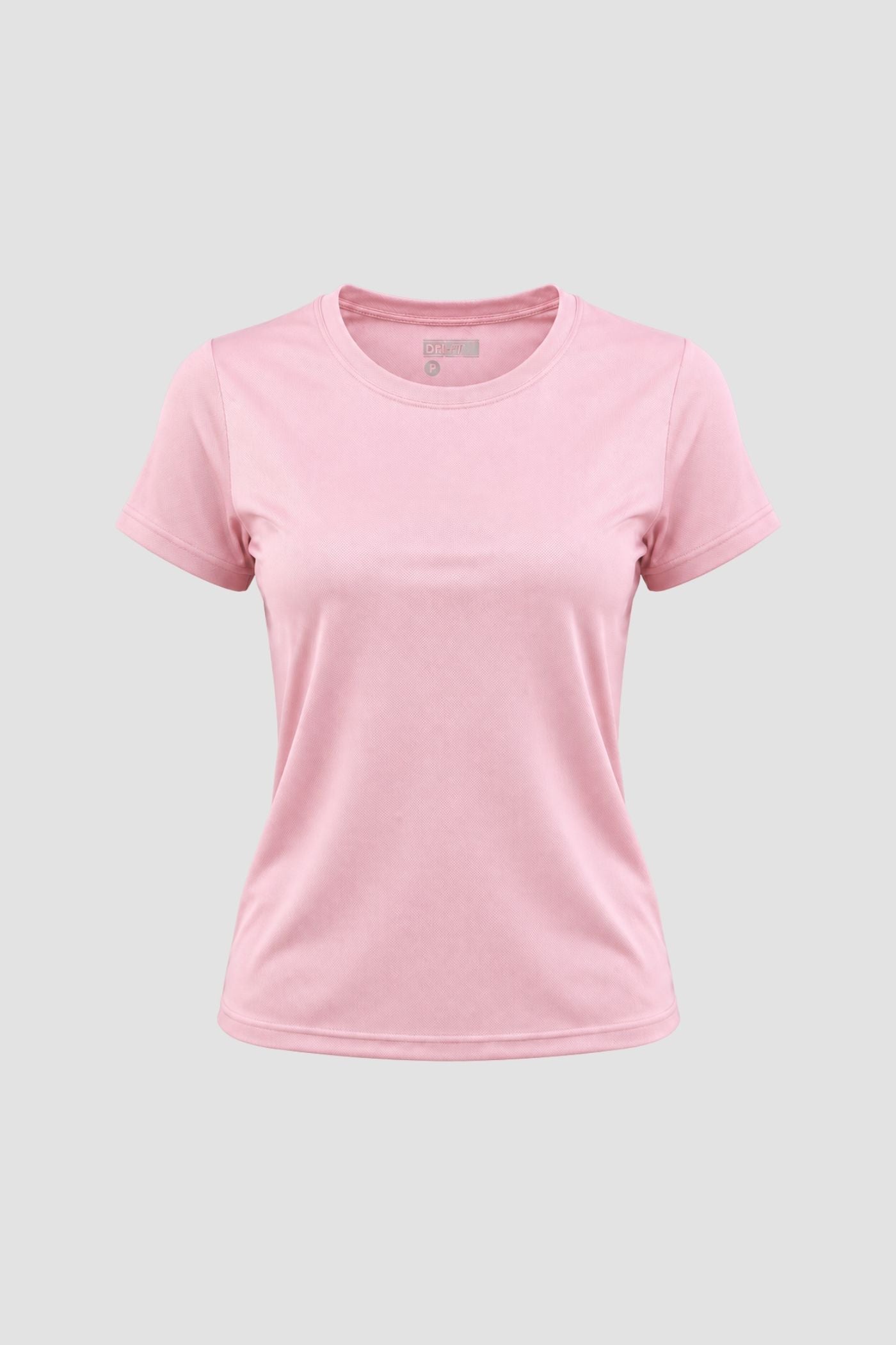 Camiseta Dryfit Baby Look Feminina - Rosa Claro