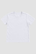Camiseta Infantil Basica Lisa 100% Algodão - Branco