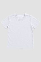 Camiseta Infantil Basica Lisa 100% Algodão - Branco