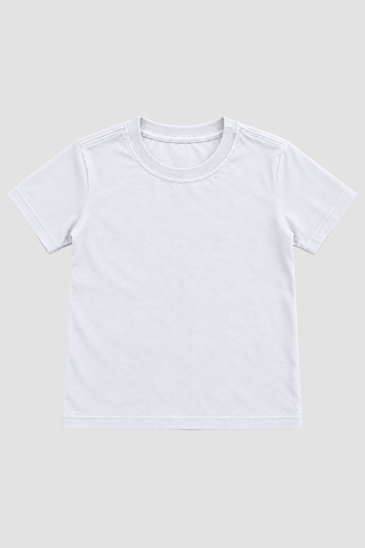 Camiseta Infantil Basica Lisa 100% Algodão - Branco