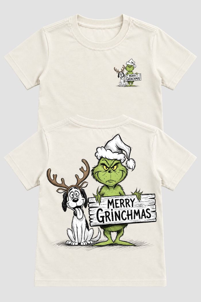 Camiseta Infantil Basica Natal Grinch - DC-GRIN-0056