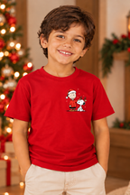 Camiseta Infantil Basica Natal Snoopy- DC-NOOP-0052