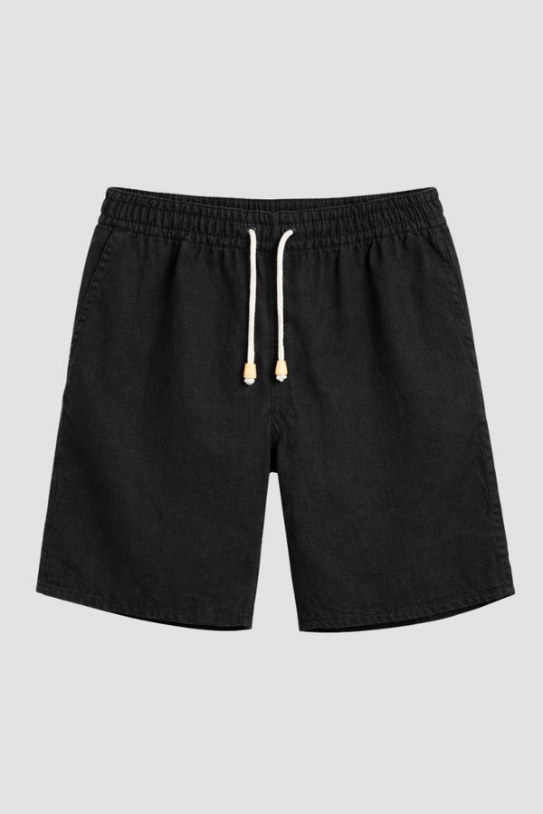 Bermuda de Linho Masculina Preto