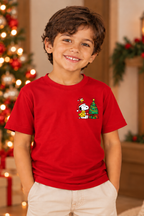 Camiseta Infantil Basica Natal Snoopy- DC-NOOP-0096