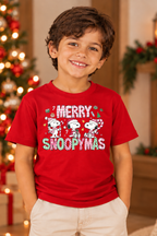 Camiseta Infantil Basica Natal Snoopy- DC-NOOP-0073