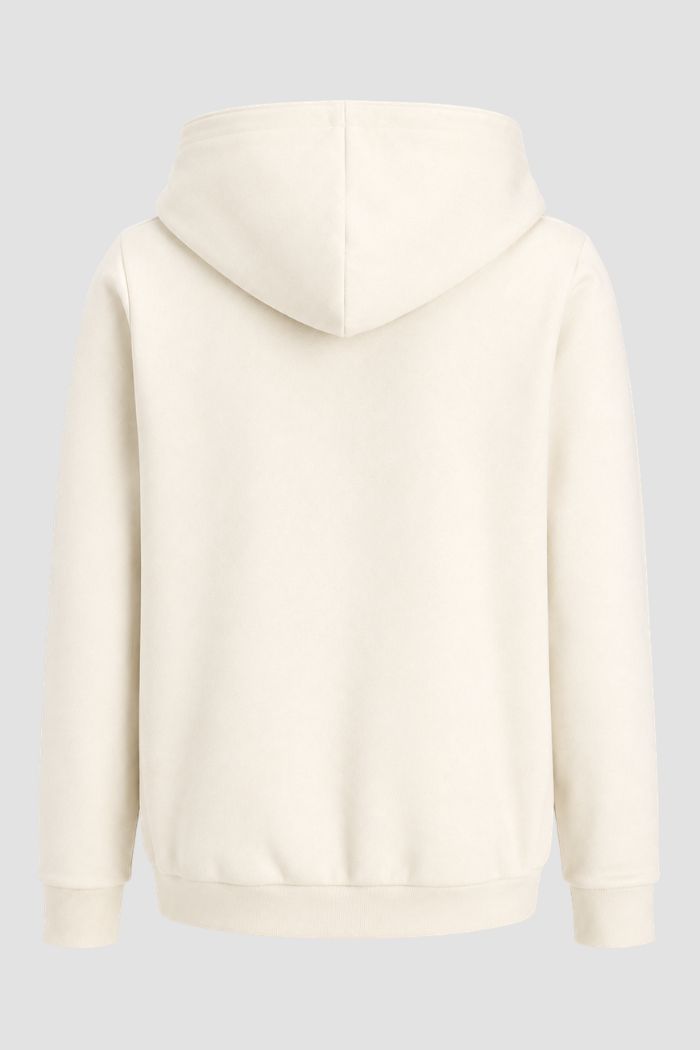 Moletom Unissex Canguru Liso Off White