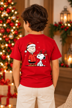 Camiseta Infantil Basica Natal Snoopy- DC-NOOP-0052