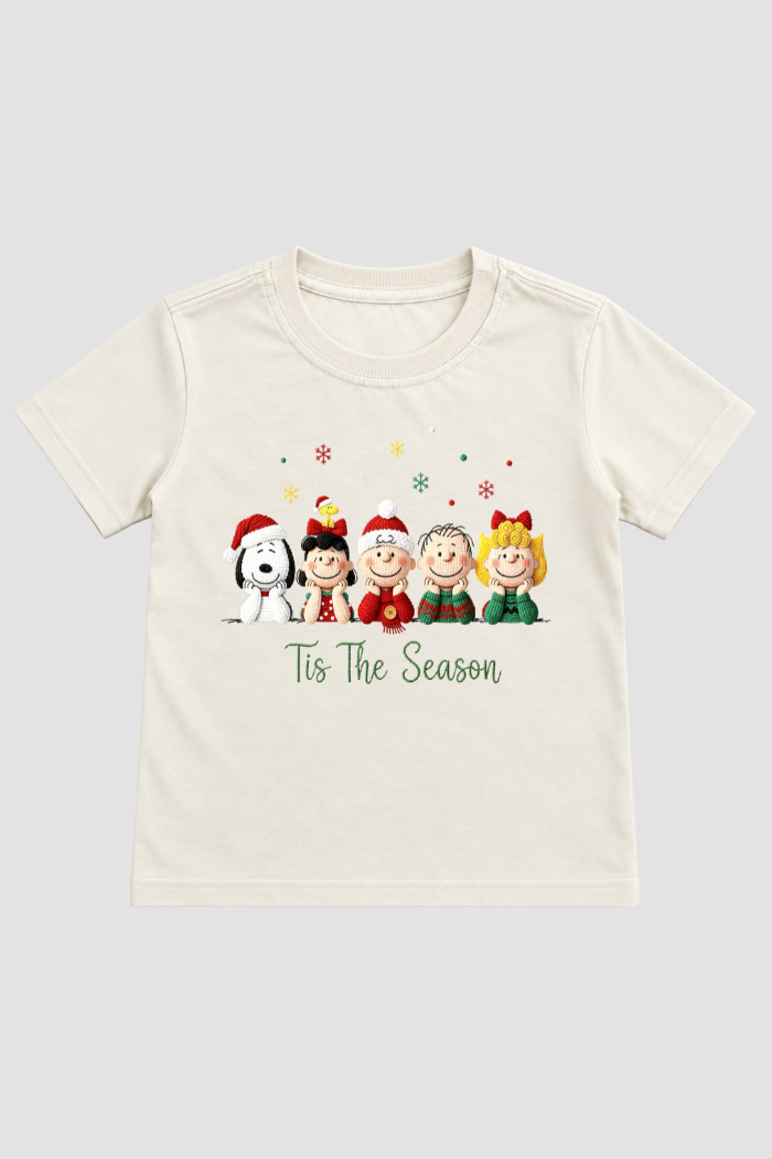Camiseta Infantil Basica Natal Snoopy- DC-NOOP-0047