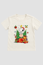 Camiseta Infantil Basica Natal Snoopy- DC-NOOP-0053