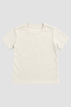 Camiseta Infantil Basica Lisa 100% Algodão - Off-White