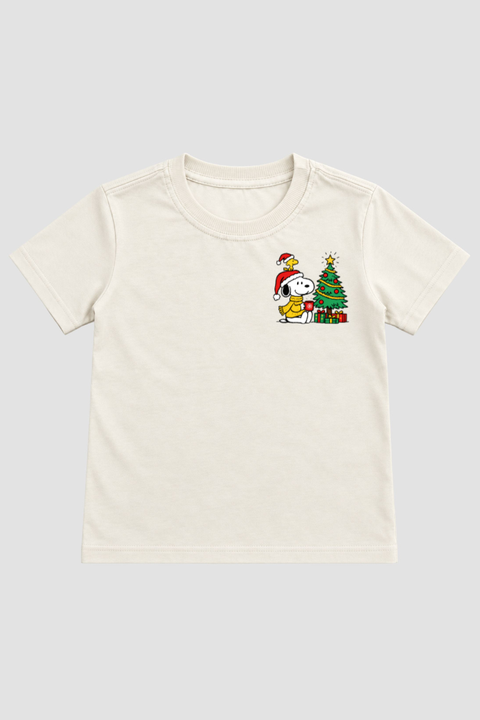 Camiseta Infantil Basica Natal Snoopy- DC-NOOP-0096