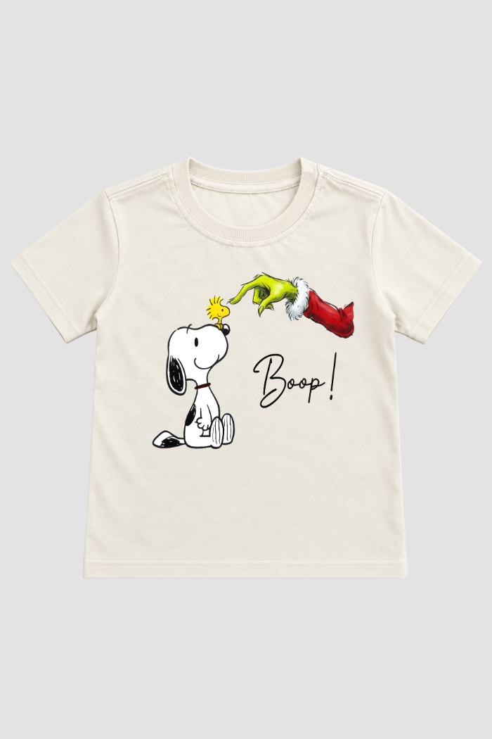 Camiseta Infantil Basica Natal Snoopy- DC-NOOP-0082