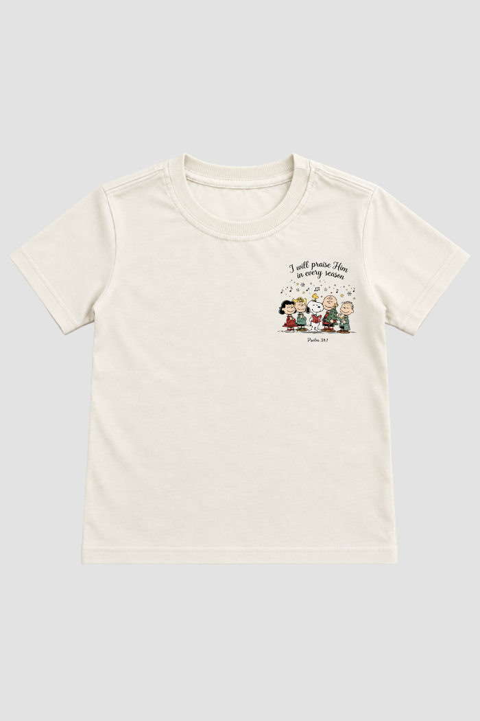 Camiseta Infantil Basica Natal Snoopy- DC-NOOP-0064