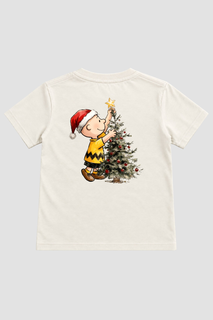 Camiseta Infantil Basica Natal Snoopy- DC-NOOP-0055