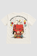 Camiseta Infantil Basica Natal Snoopy- DC-NOOP-0075