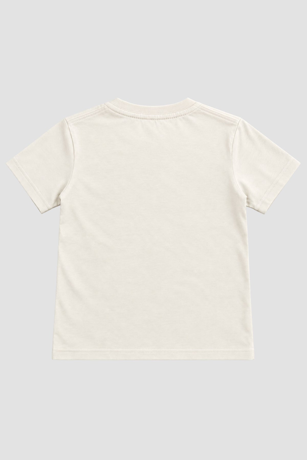 Camiseta Infantil Basica Lisa 100% Algodão - Off-White