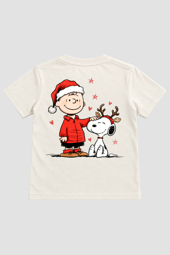 Camiseta Infantil Basica Natal Snoopy- DC-NOOP-0052