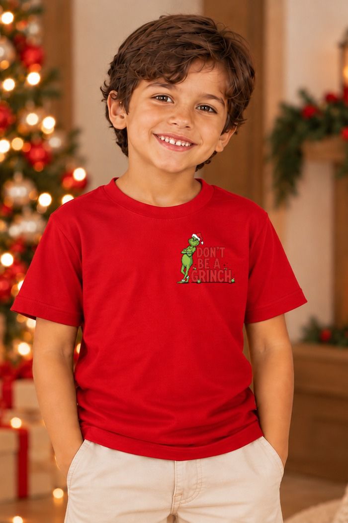 Camiseta Infantil Basica Natal Grinch - DC-GRIN-0043
