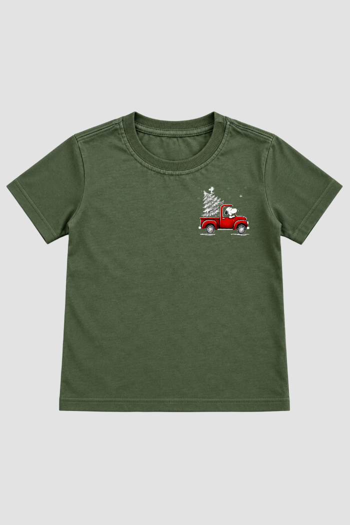 Camiseta Infantil Basica Natal Snoopy- DC-NOOP-0116