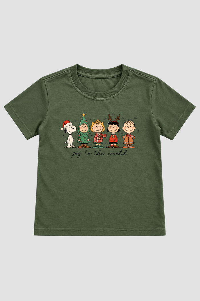 Camiseta Infantil Basica Natal Snoopy- DC-NOOP-0098