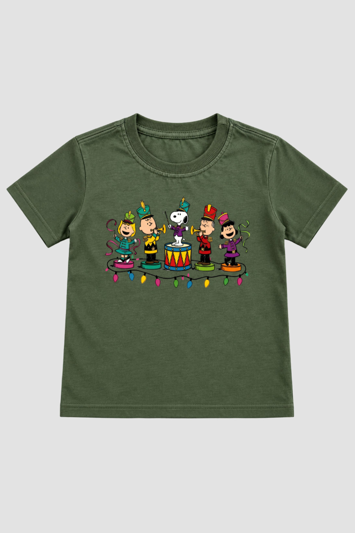 Camiseta Infantil Basica Natal Snoopy- DC-NOOP-0090