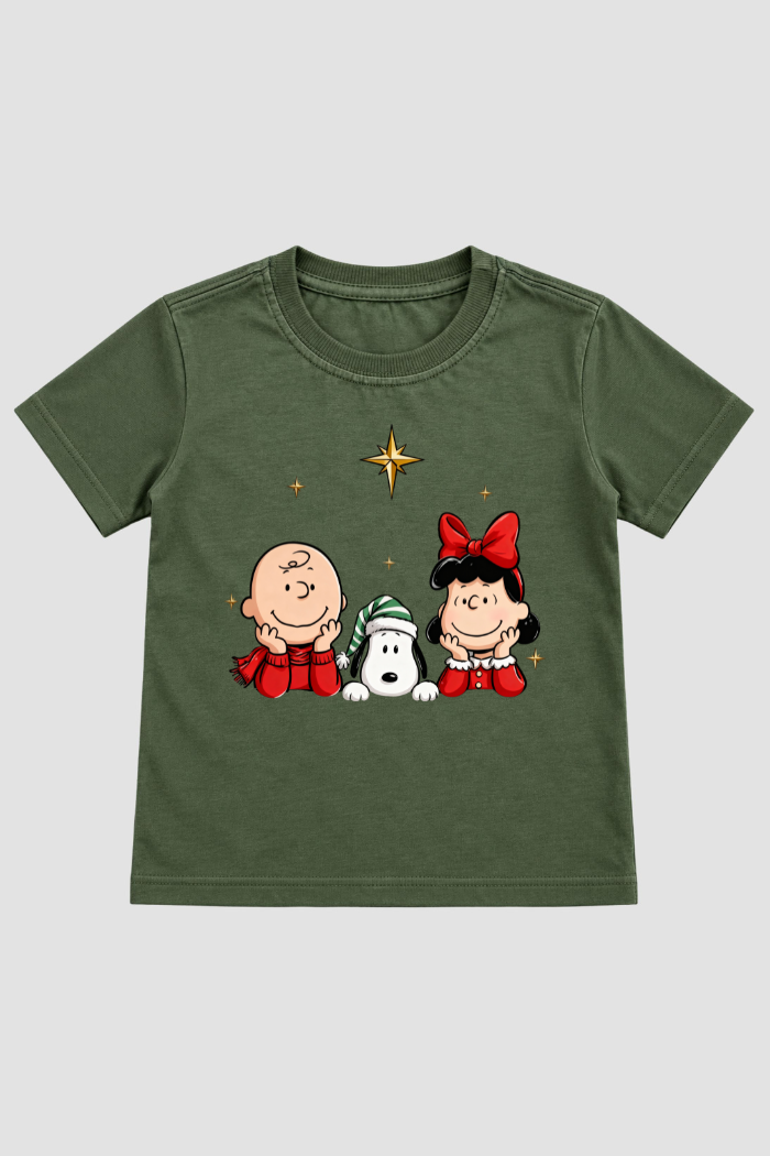 Camiseta Infantil Basica Natal Snoopy- DC-NOOP-0089