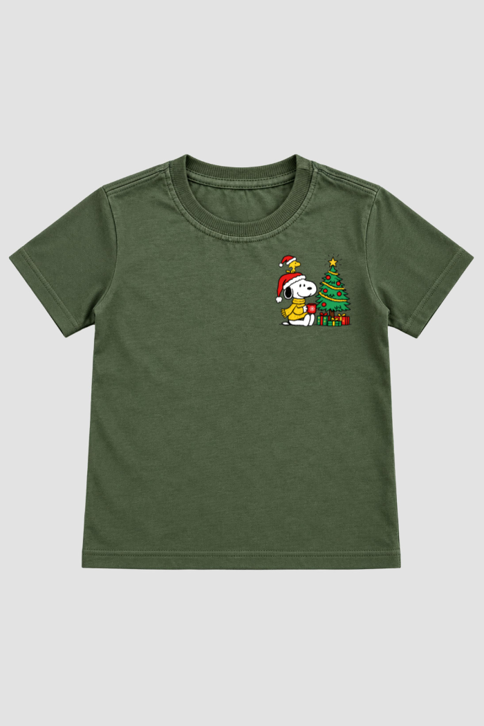 Camiseta Infantil Basica Natal Snoopy- DC-NOOP-0096