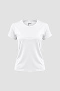 Camiseta Dryfit Baby Look Feminina - Branco