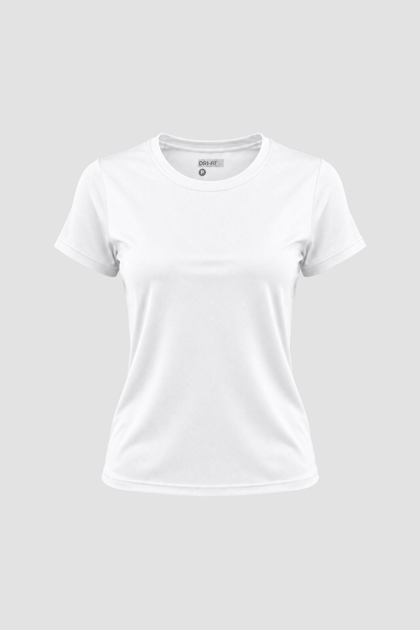 Camiseta Dryfit Baby Look Feminina - Branco