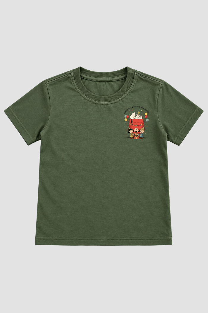 Camiseta Infantil Basica Natal Snoopy- DC-NOOP-0075