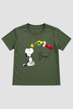 Camiseta Infantil Basica Natal Snoopy- DC-NOOP-0082