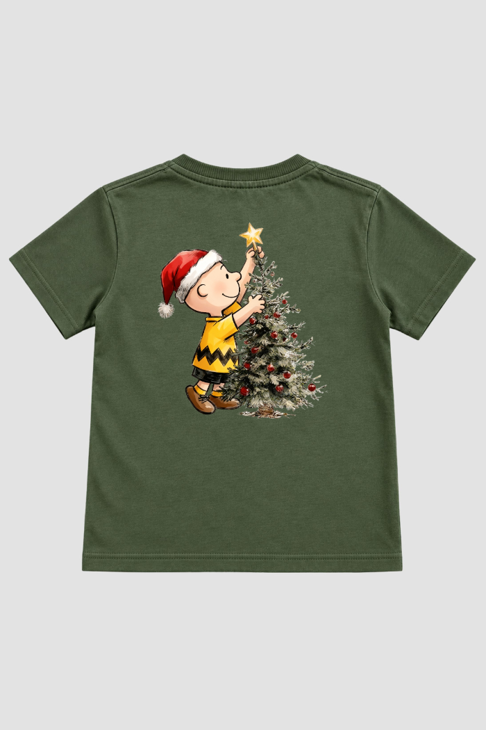 Camiseta Infantil Basica Natal Snoopy- DC-NOOP-0055