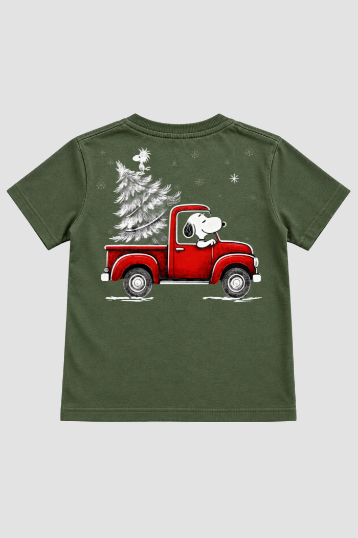 Camiseta Infantil Basica Natal Snoopy- DC-NOOP-0116