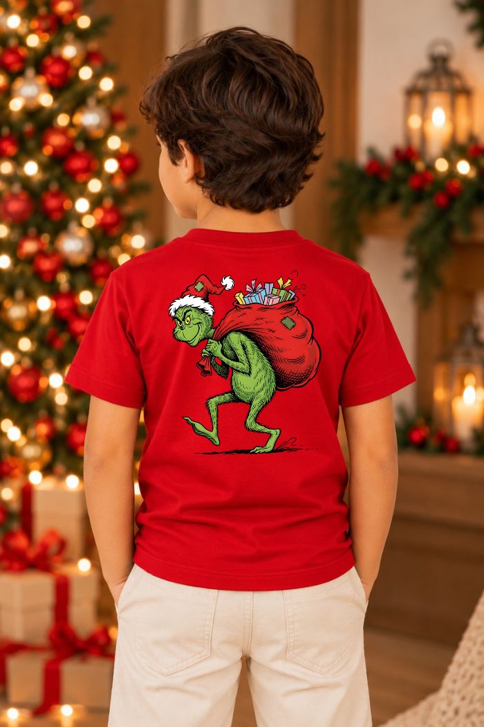 Camiseta Infantil Basica Natal Grinch - DC-GRIN-0022
