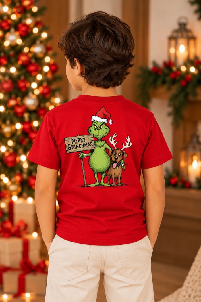 Camiseta Infantil Basica Natal Grinch - DC-GRIN-0010