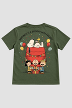 Camiseta Infantil Basica Natal Snoopy- DC-NOOP-0075
