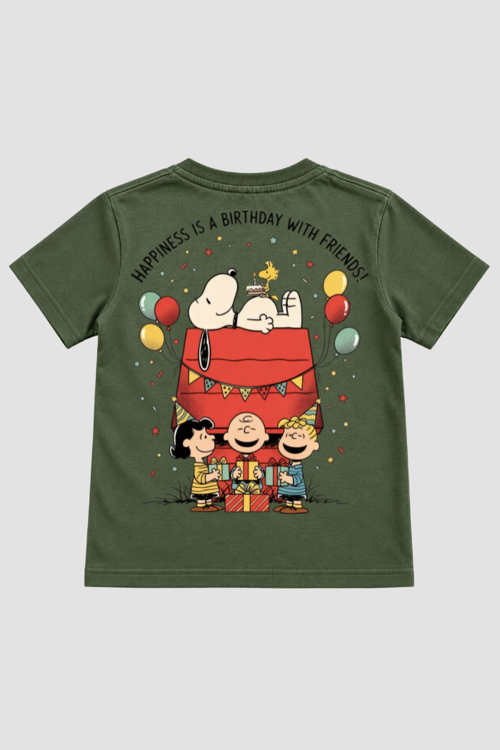 Camiseta Infantil Basica Natal Snoopy- DC-NOOP-0075