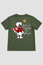 Camiseta Infantil Basica Natal Snoopy- DC-NOOP-0099
