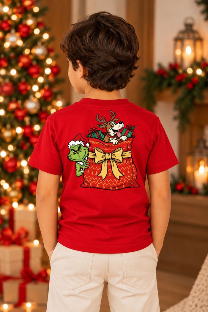 Camiseta Infantil Basica Natal Grinch - DC-GRIN-0003