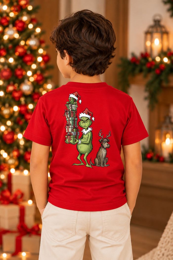 Camiseta Infantil Basica Natal Grinch - DC-GRIN-0011