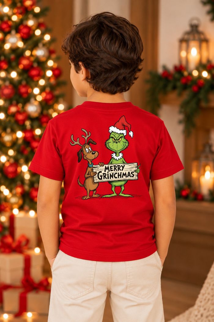 Camiseta Infantil Basica Natal Grinch - DC-GRIN-0034