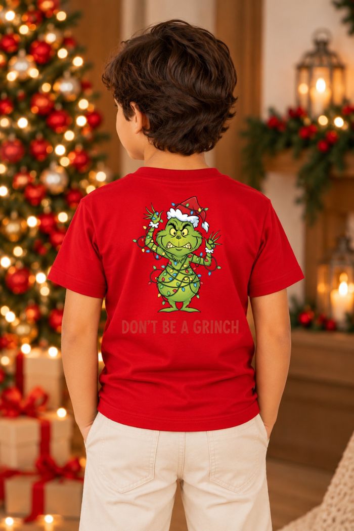Camiseta Infantil Basica Natal Grinch - DC-GRIN-0014
