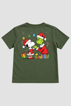 Camiseta Infantil Basica Natal Snoopy- DC-NOOP-0104