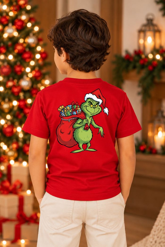 Camiseta Infantil Basica Natal Grinch - DC-GRIN-0005