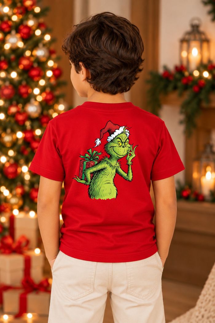 Camiseta Infantil Basica Natal Grinch - DC-GRIN-0031