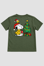 Camiseta Infantil Basica Natal Snoopy- DC-NOOP-0096