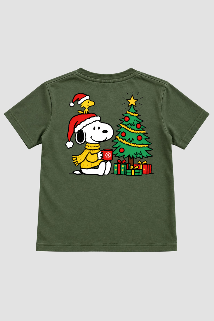Camiseta Infantil Basica Natal Snoopy- DC-NOOP-0096