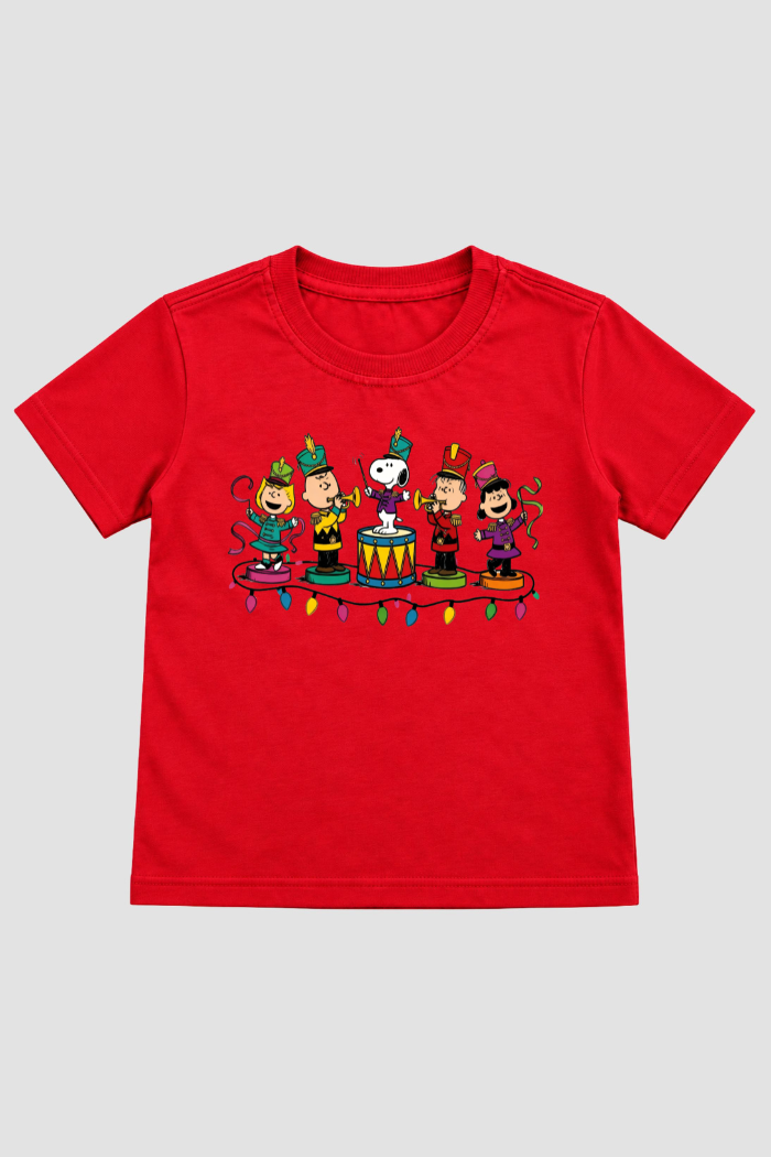 Camiseta Infantil Basica Natal Snoopy- DC-NOOP-0090