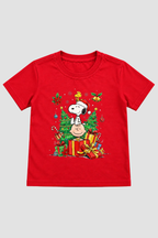 Camiseta Infantil Basica Natal Snoopy- DC-NOOP-0053